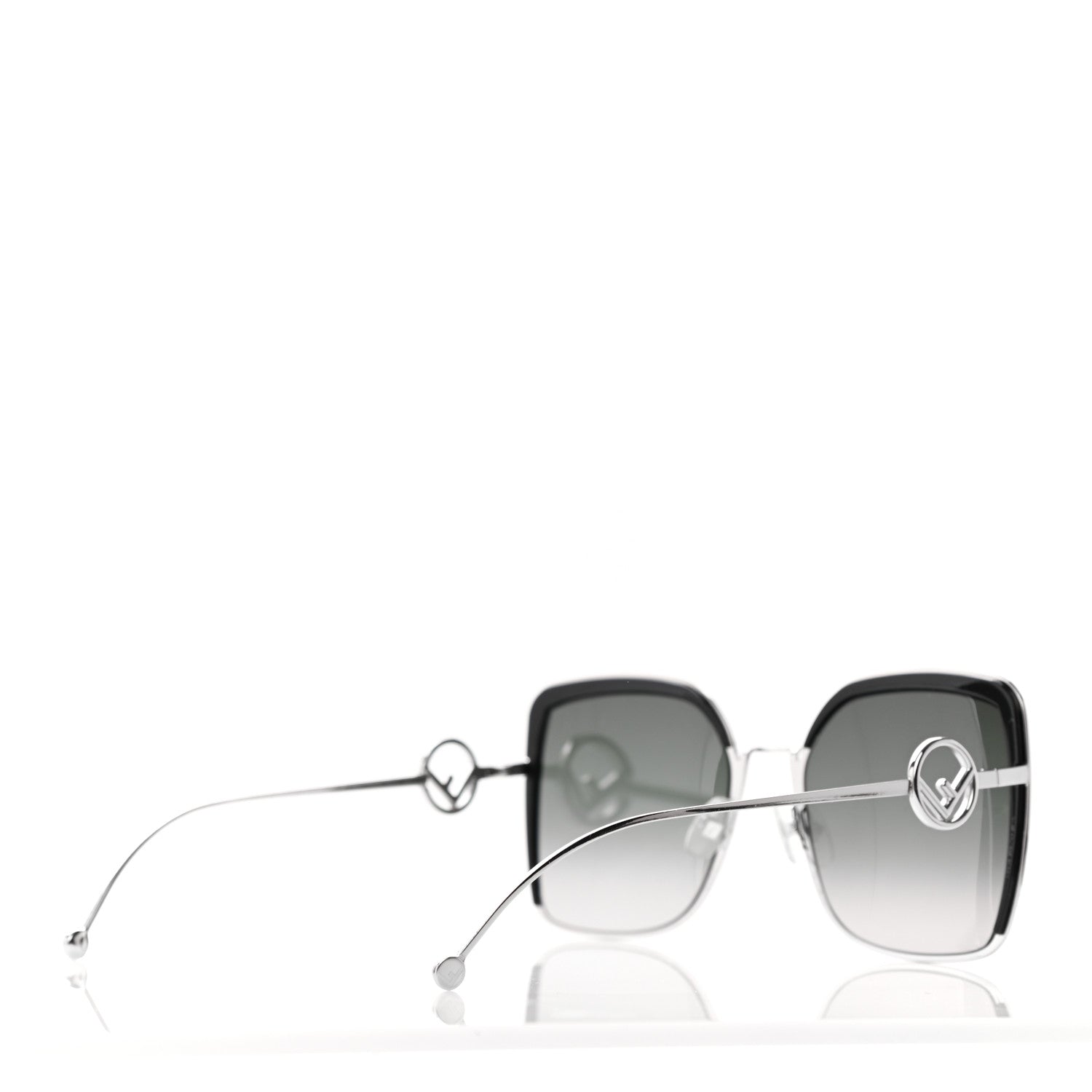 Fendi Metal Acetate F is Fendi Square Sunglasses FF 0294/S Silver 4 of 4