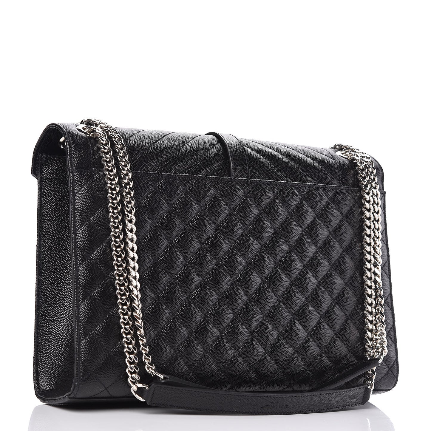 Grain De Poudre Large Tri-Quilt Monogram Satchel Black