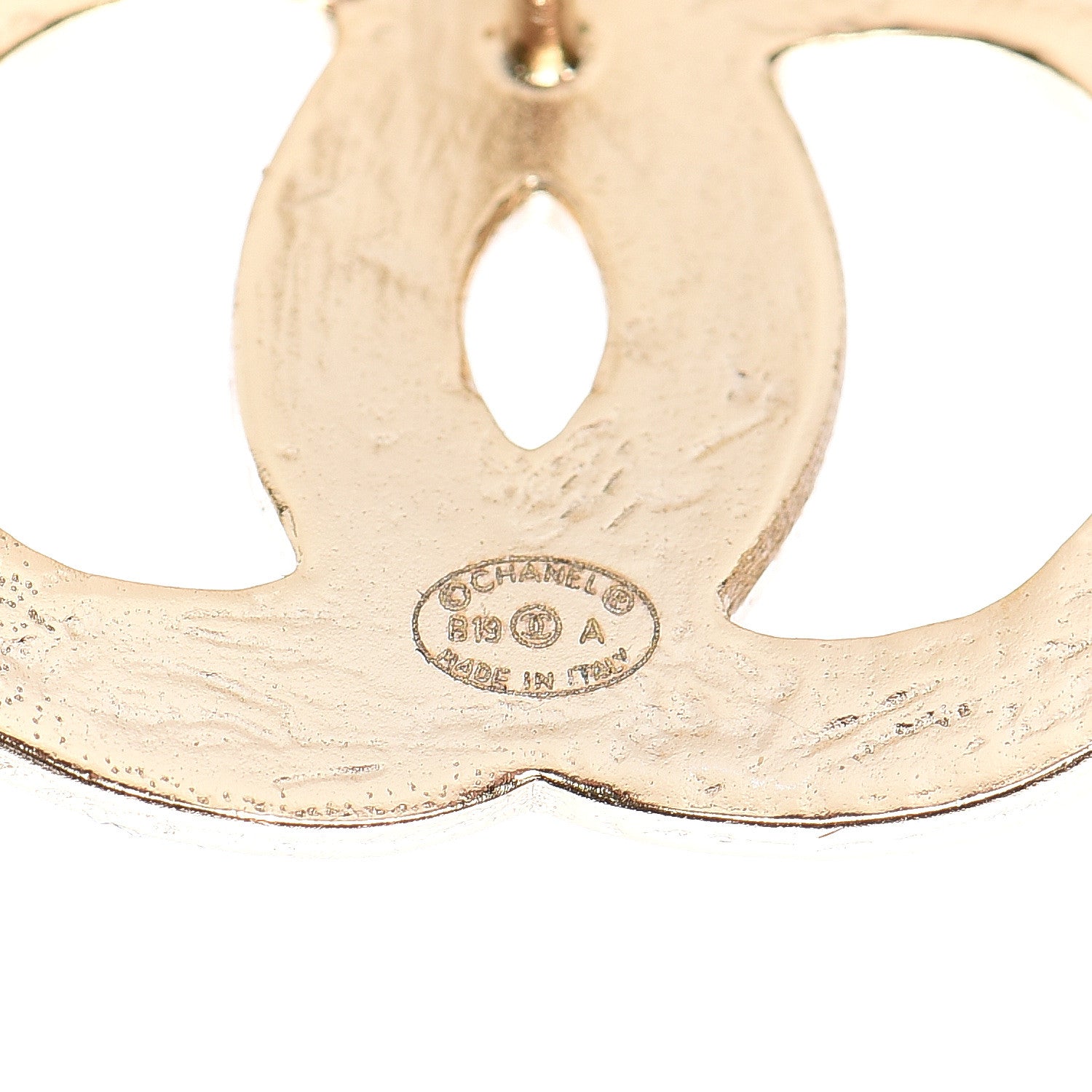 Chanel Metal Gripoix Along The Nile Earrings Gold Purple 3 of 4