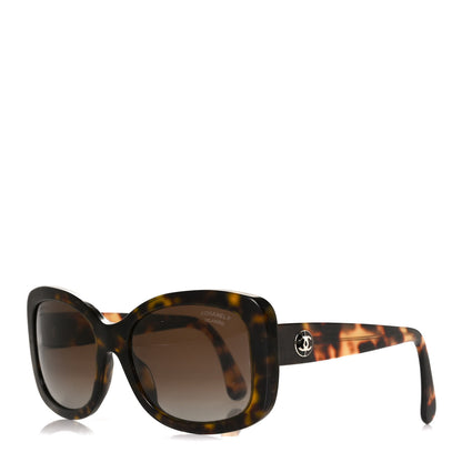 Chanel Acetate Polarized CC Sunglasses 5322 Marron Fonce 2 of 10