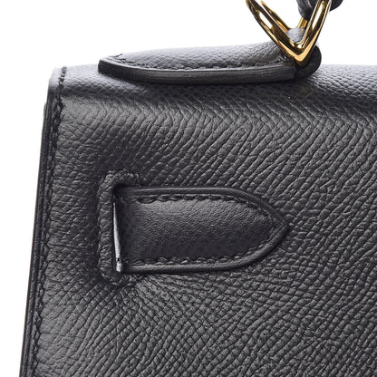 Hermes Epsom Kelly Sellier 28 Black 13 of 36