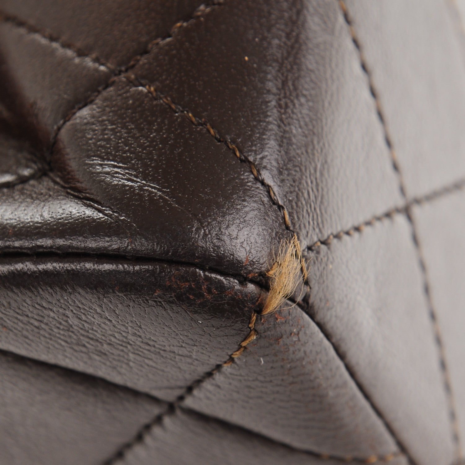Chanel Lambskin Quilted Medium Double Flap Dark Brown 3 of 22