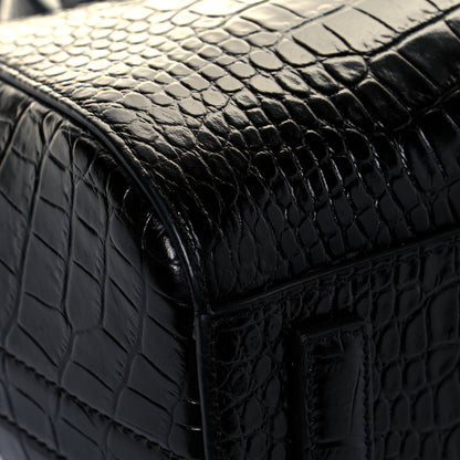 Givenchy Calfskin Crocodile Embossed Mini Antigona Black 7 of 11