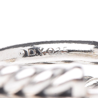 David Yurman Sterling Silver Diamond Petite Crossover X Earrings 4 of 4