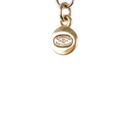 Chanel Swarovski Crystal Tiered Chain CC Necklace Gold Pink 4 of 5