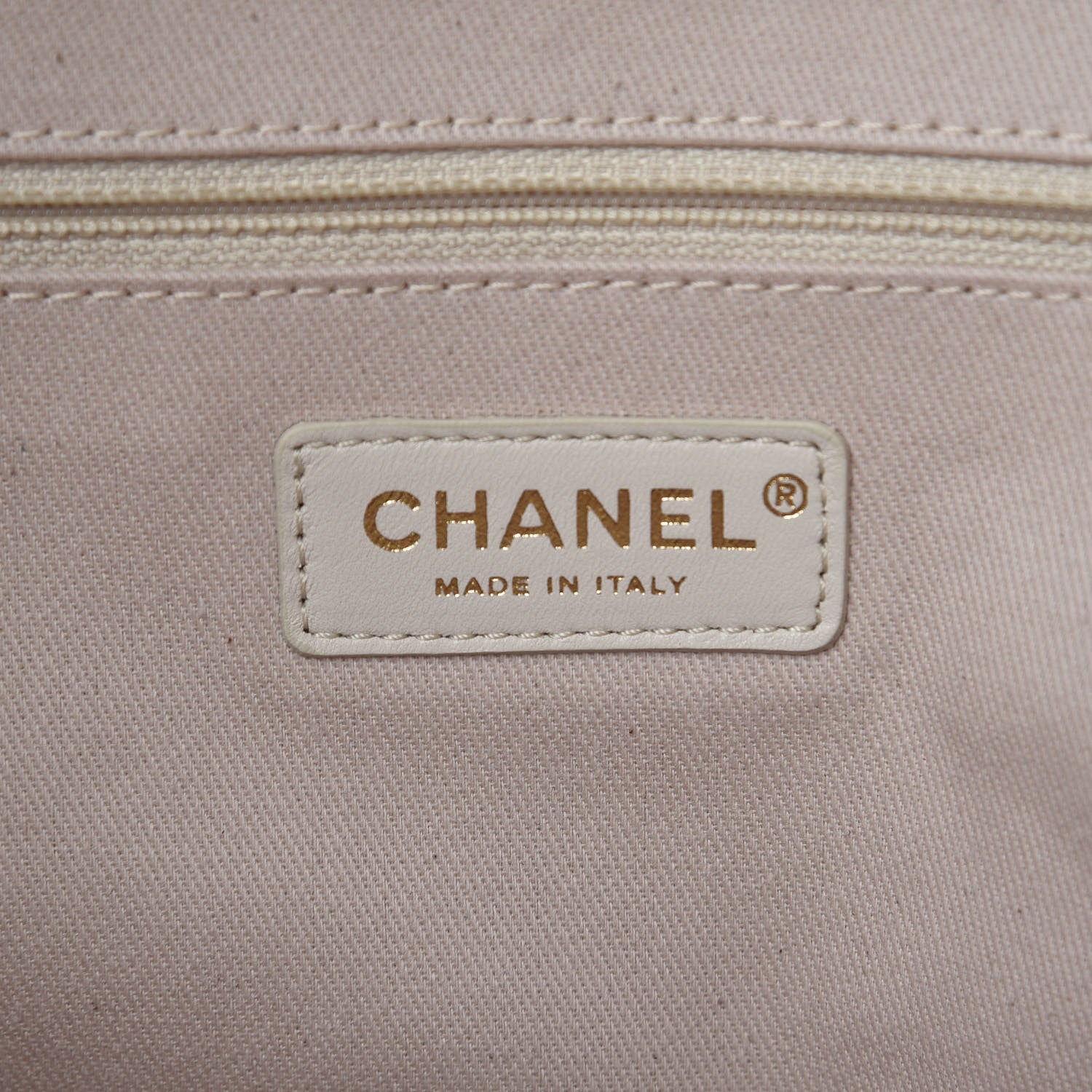 Chanel Canvas Large Deauville Tote Light Beige 5 of 11