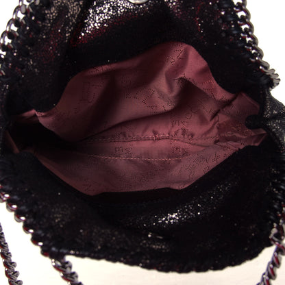Stella McCartney Chamois Shiny Dotted Mini Falabella Fold Over Tote Ruthenium 4 of 4
