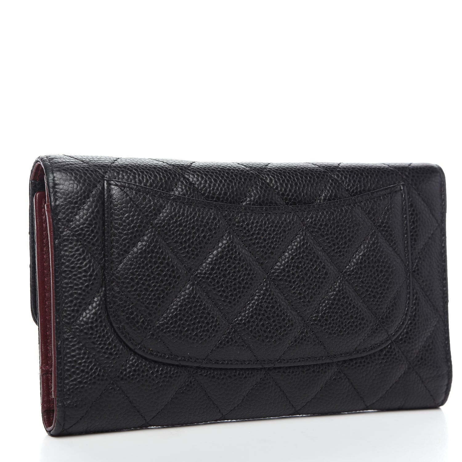 Chanel Caviar Quilted Large Flap Wallet Black 2 of 11