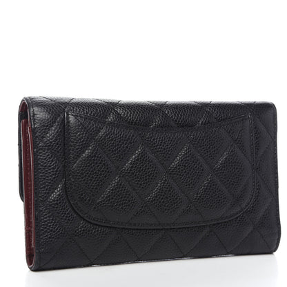 Chanel Caviar Quilted Large Flap Wallet Black 2 of 11