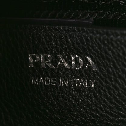 Prada Vitello Daino Soft Mini Hobo Messenger Bag Black 6 of 8