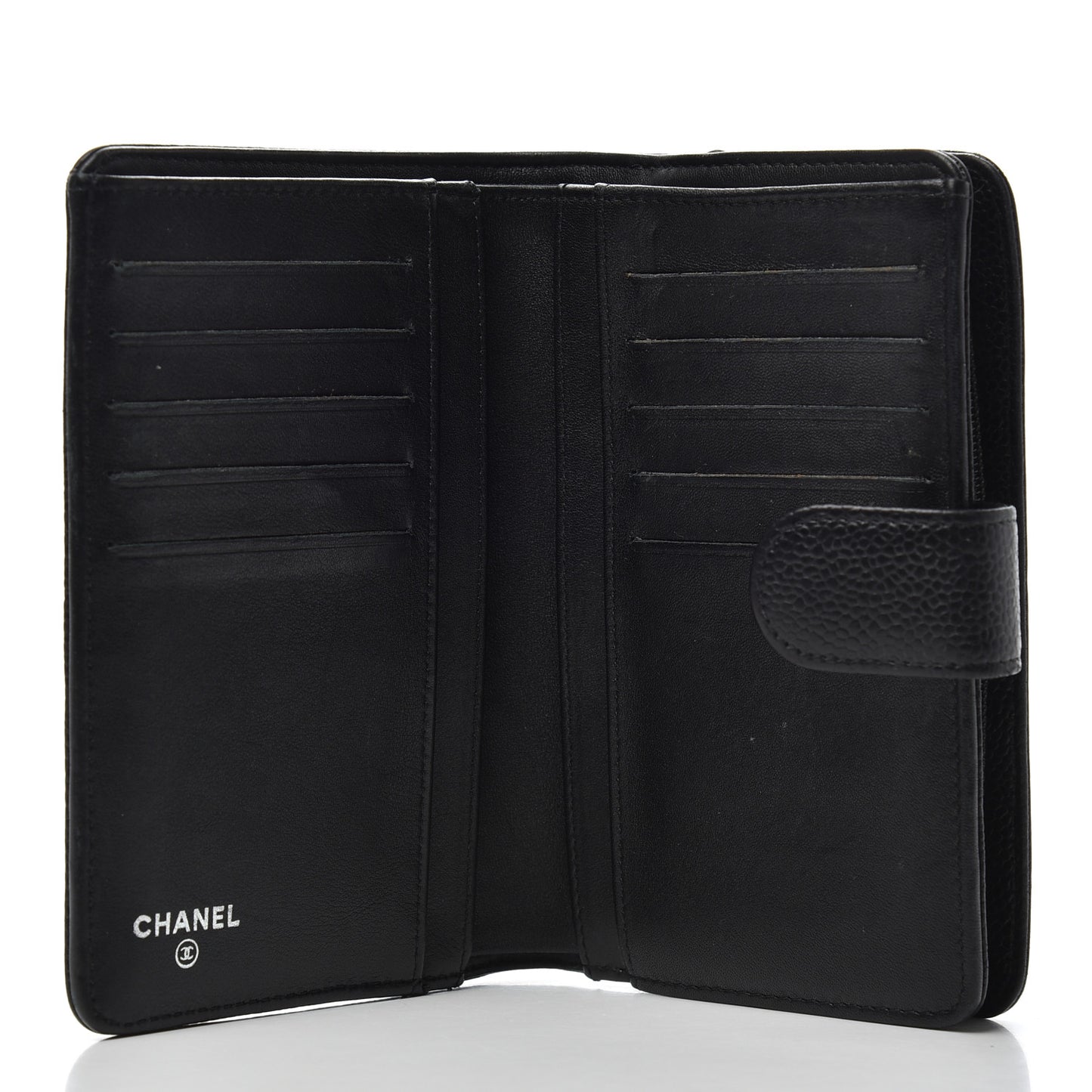Caviar Timeless CC French Wallet Black