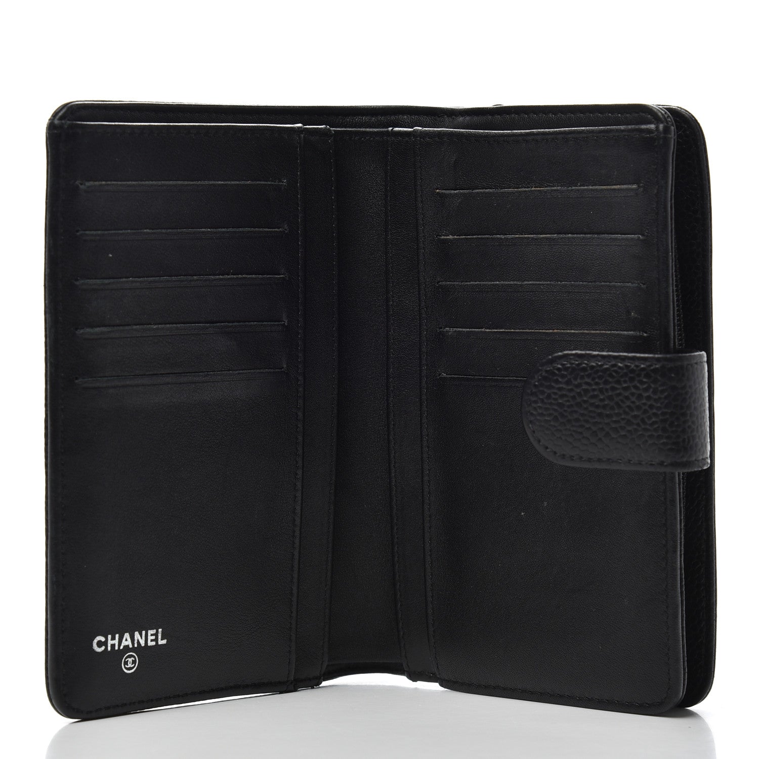 Chanel Caviar Timeless CC French Wallet Black 5 of 15