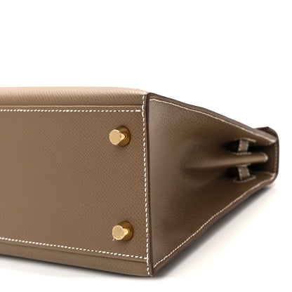 Hermes Epsom Kelly Sellier 25 Etoupe 10 of 13