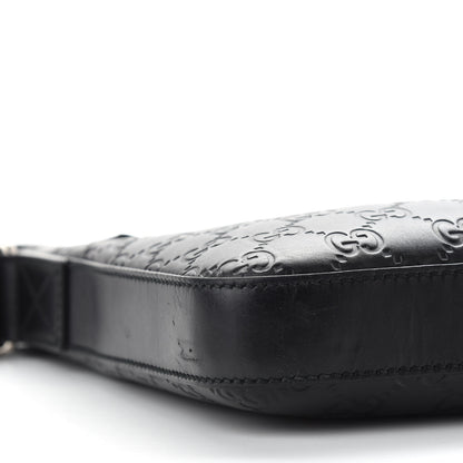 Gucci Guccissima Signature Small Messenger Bag Black 7 of 10