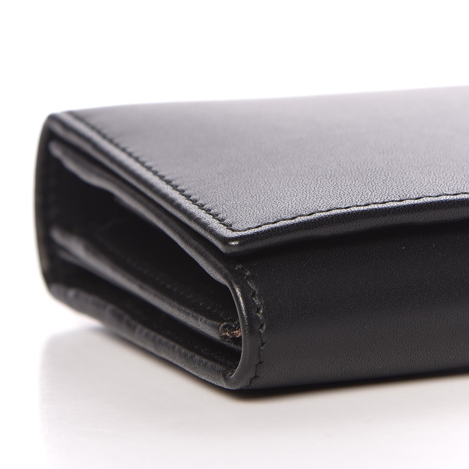 Gucci Calfskin Interlocking G Chain Wallet Black 9 of 12