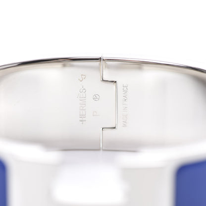 Hermes Enamel Wide Clic Clac H Bracelet PM Bleu Electrique 4 of 5