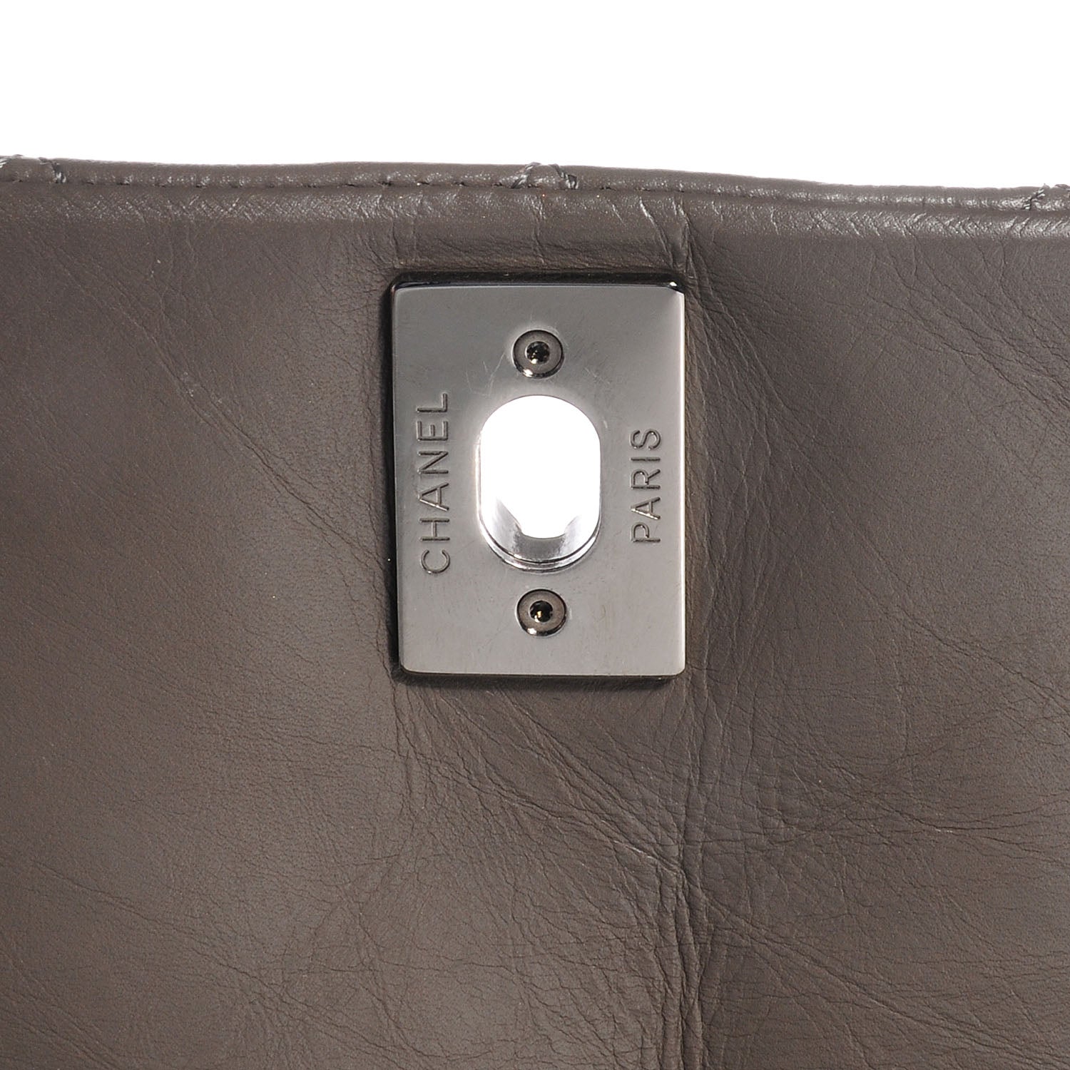 Chanel CAged Calfskin Medium Lady Pearly Flap Grey 5 of 8