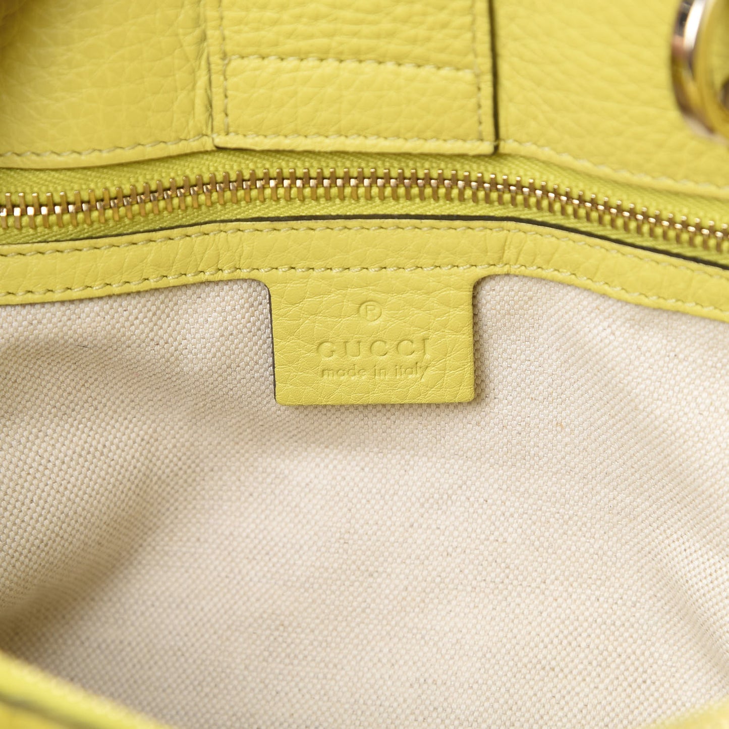 Pebbled Calfskin Medium Bamboo Shopper Tote Citrus