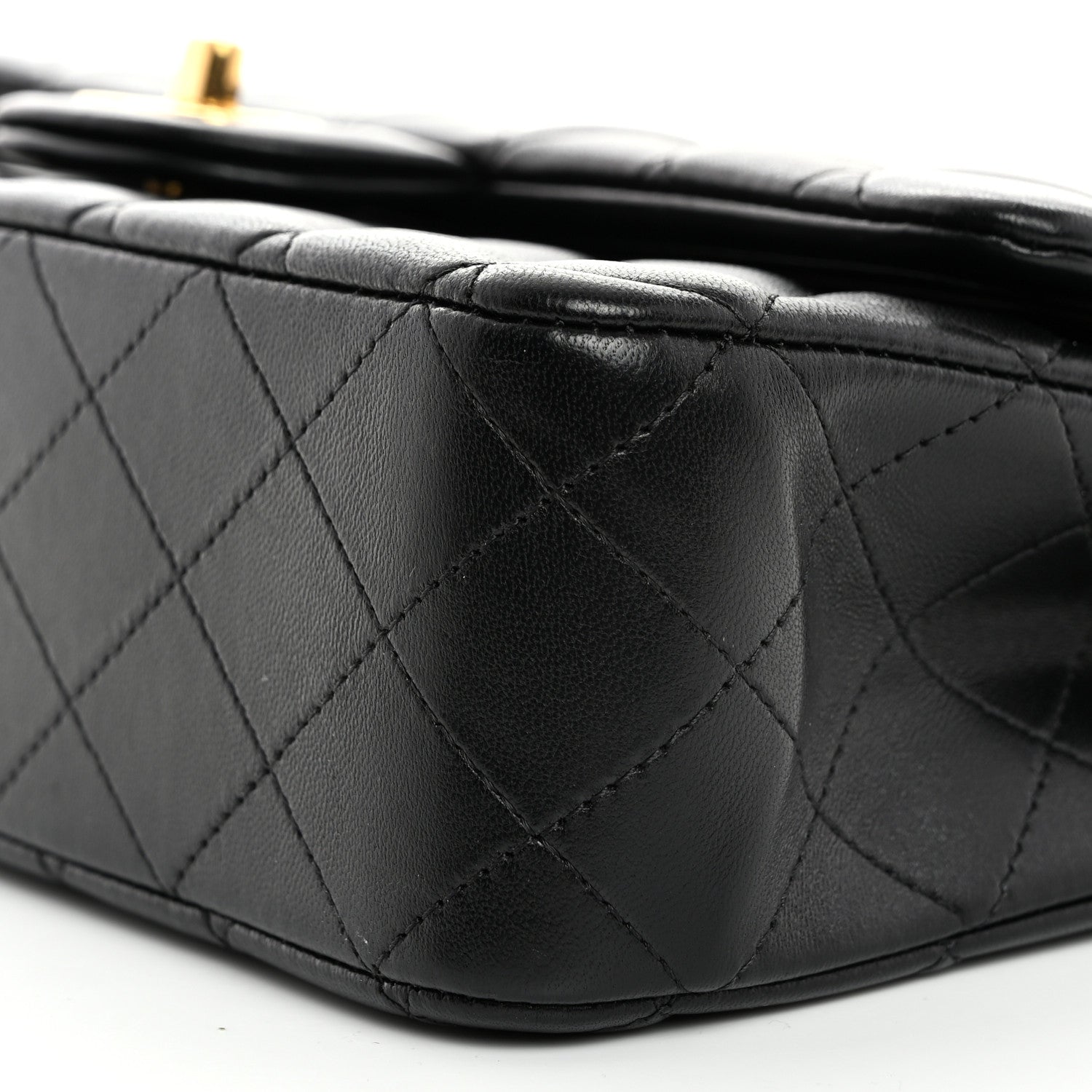 Chanel Lambskin Quilted Medium Double Flap Black 9 of 11