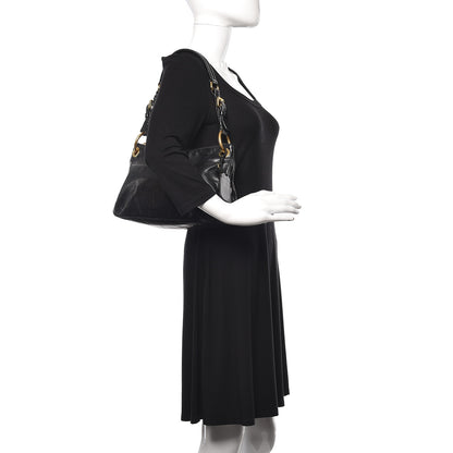 Prada Vitello Shine Shoulder Bag Black 2 of 10