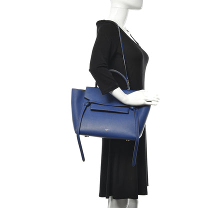 Celine Grained Calfskin Mini Belt Bag Indigo 2 of 11