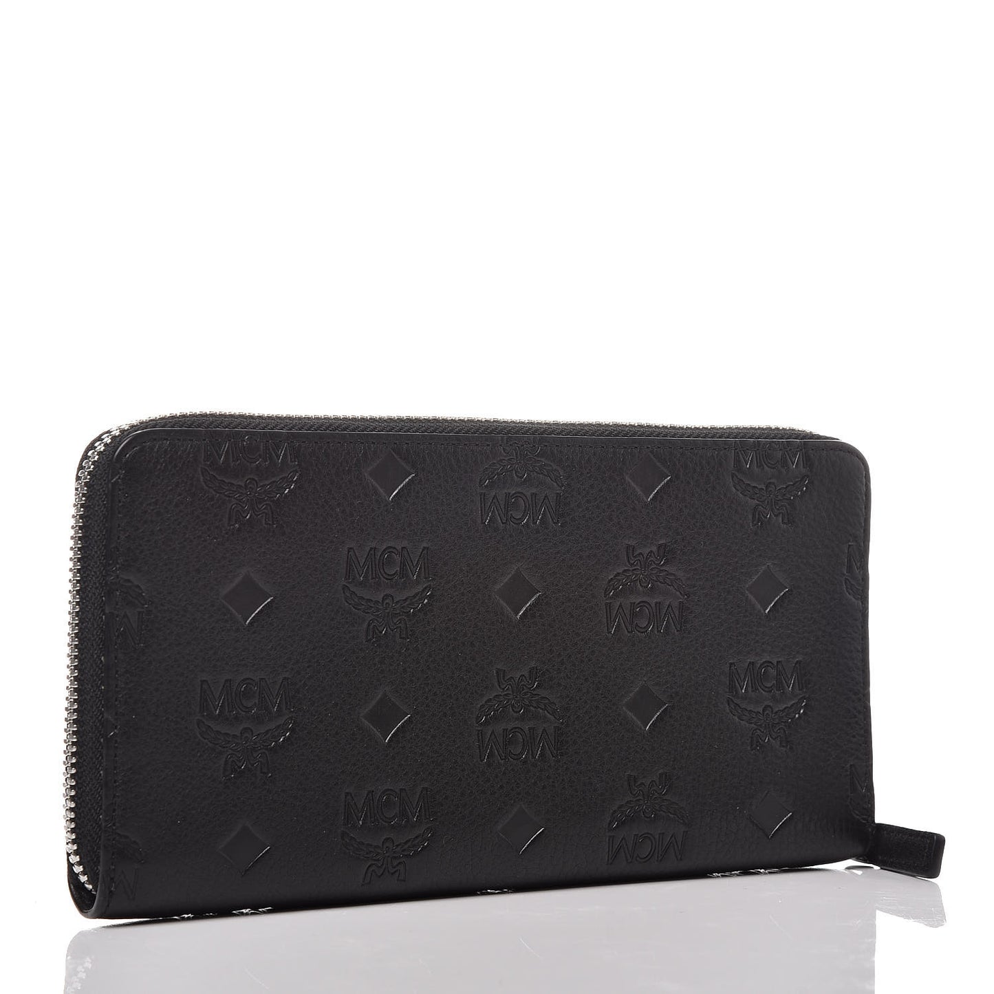 Calfskin Ottomar Monogram Klara Zip Wallet Black