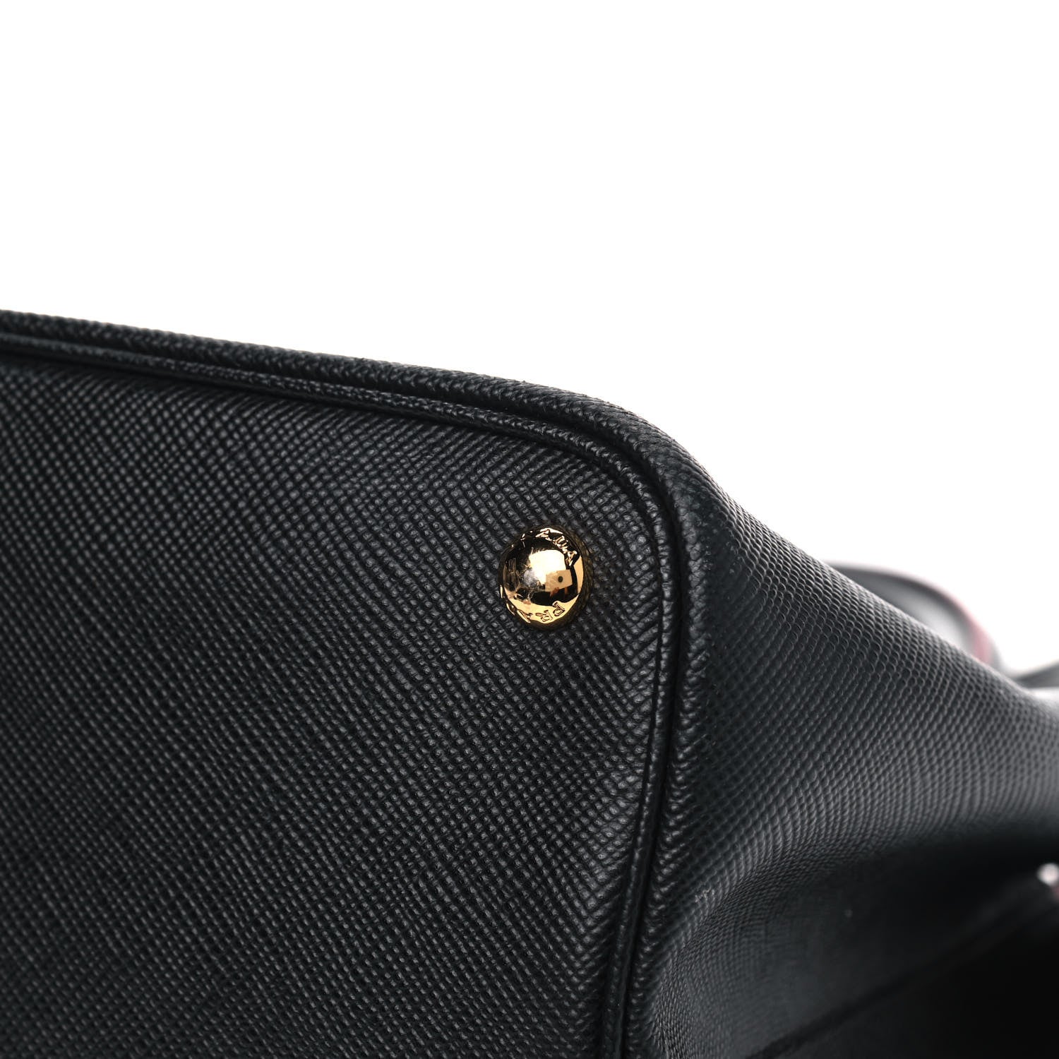 Prada Saffiano Cuir Small Double Bag Black Fuoco 9 of 14
