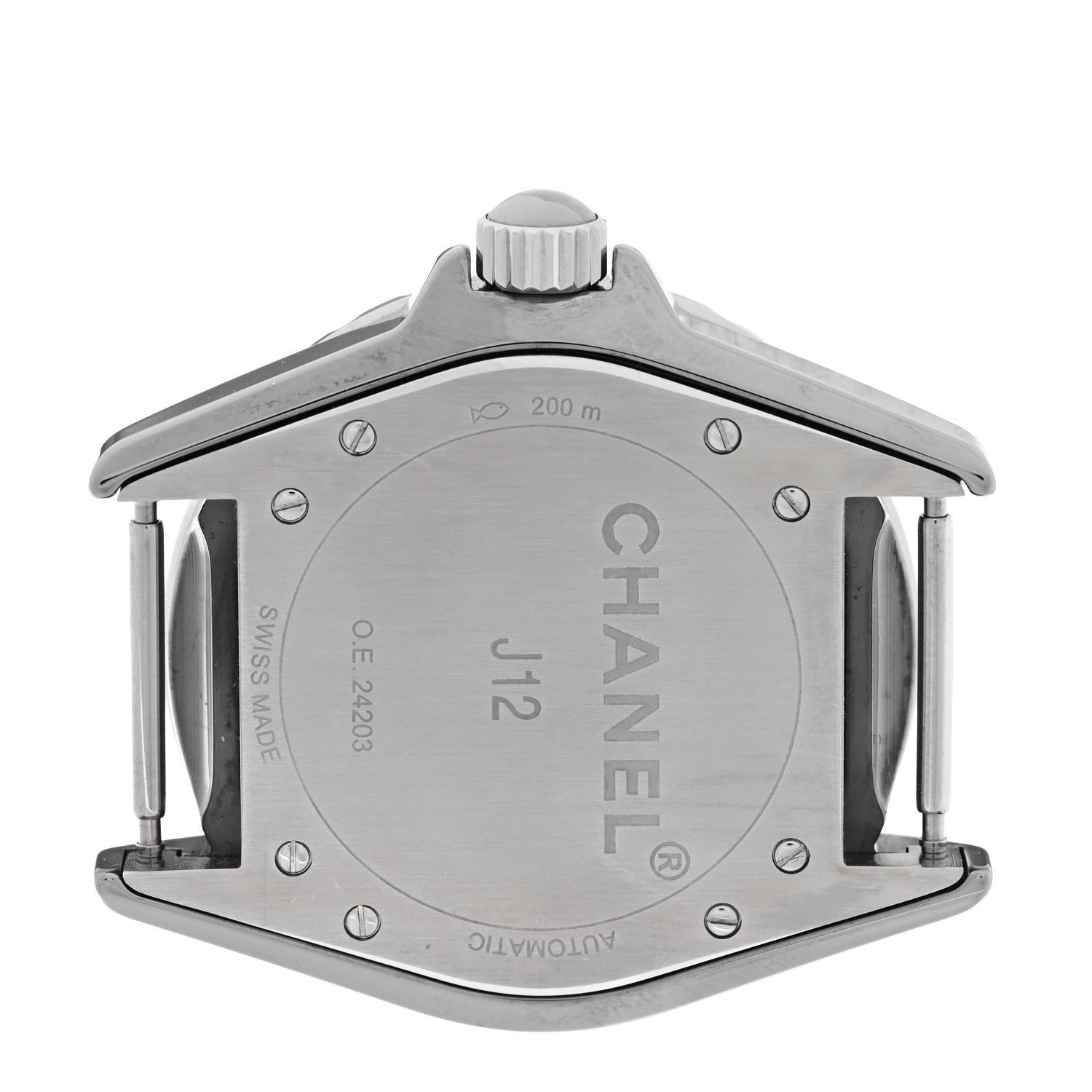 Chanel Titanium Ceramic Nylon 38mm J12 Automatic Watch Blue 4 of 6