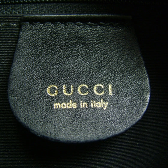 Gucci Leather Bamboo Handle Small Tote Black 8 of 11