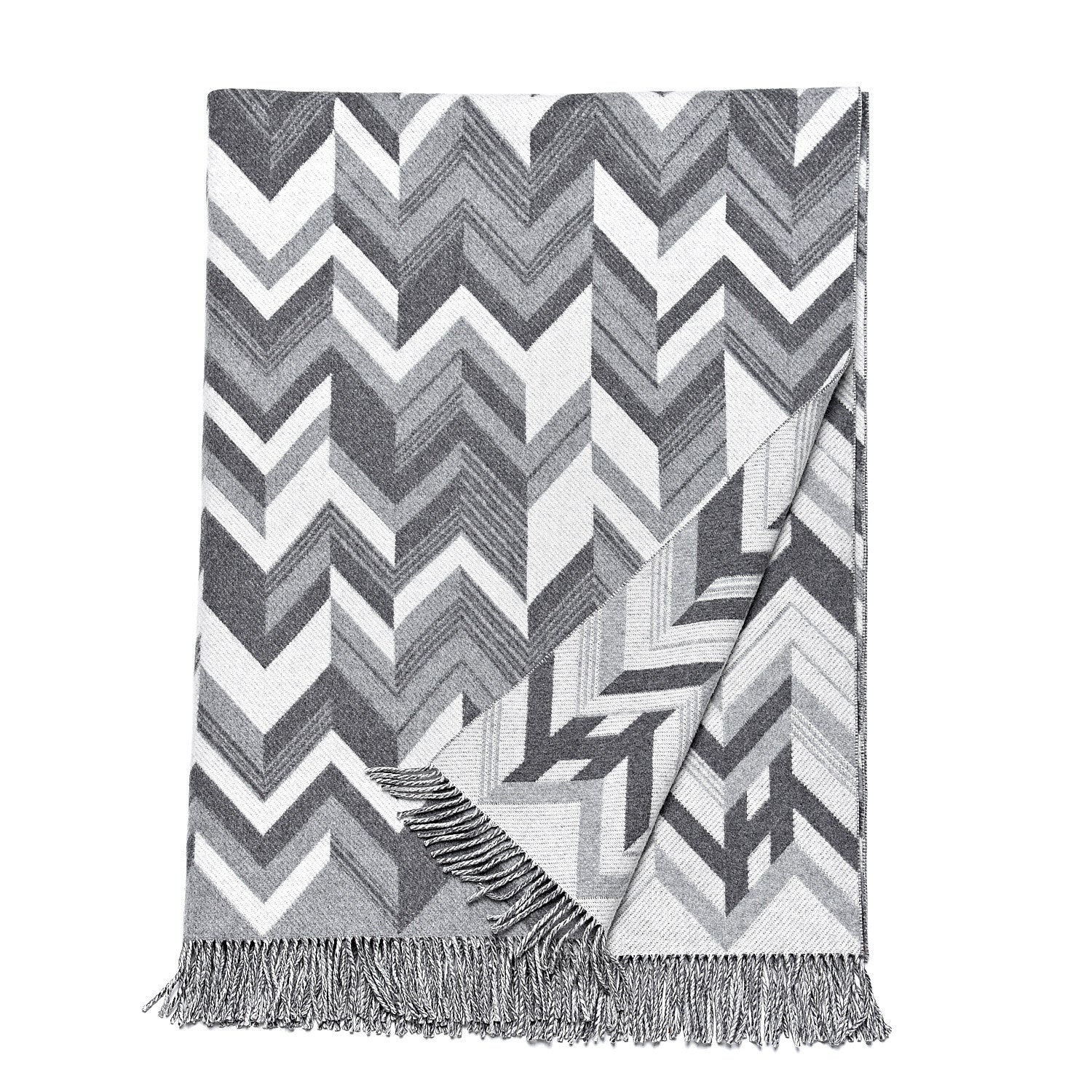 Hermes Wool Cashmere Camo Chevrons Blanket 1 of 4
