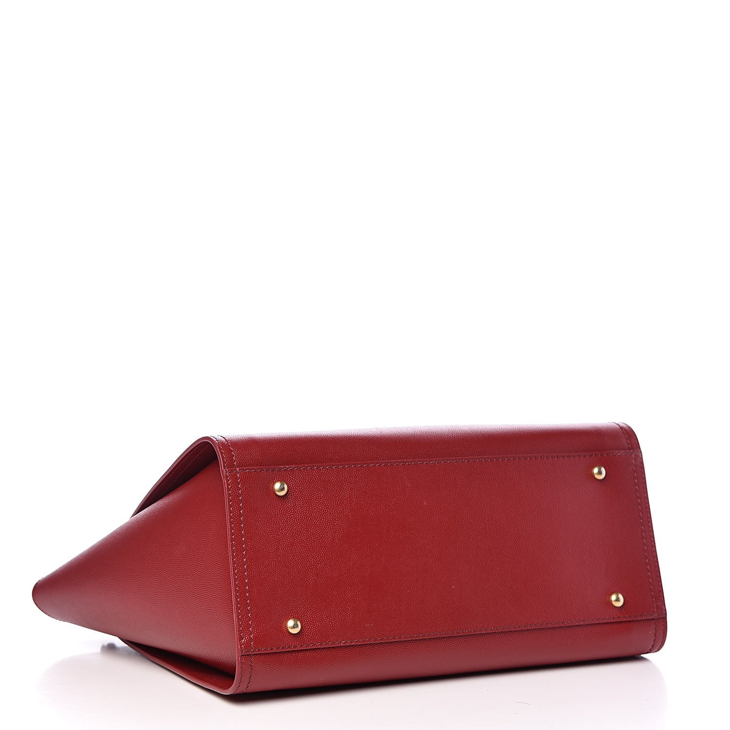 Caviar Small Studded Deauville Tote Red