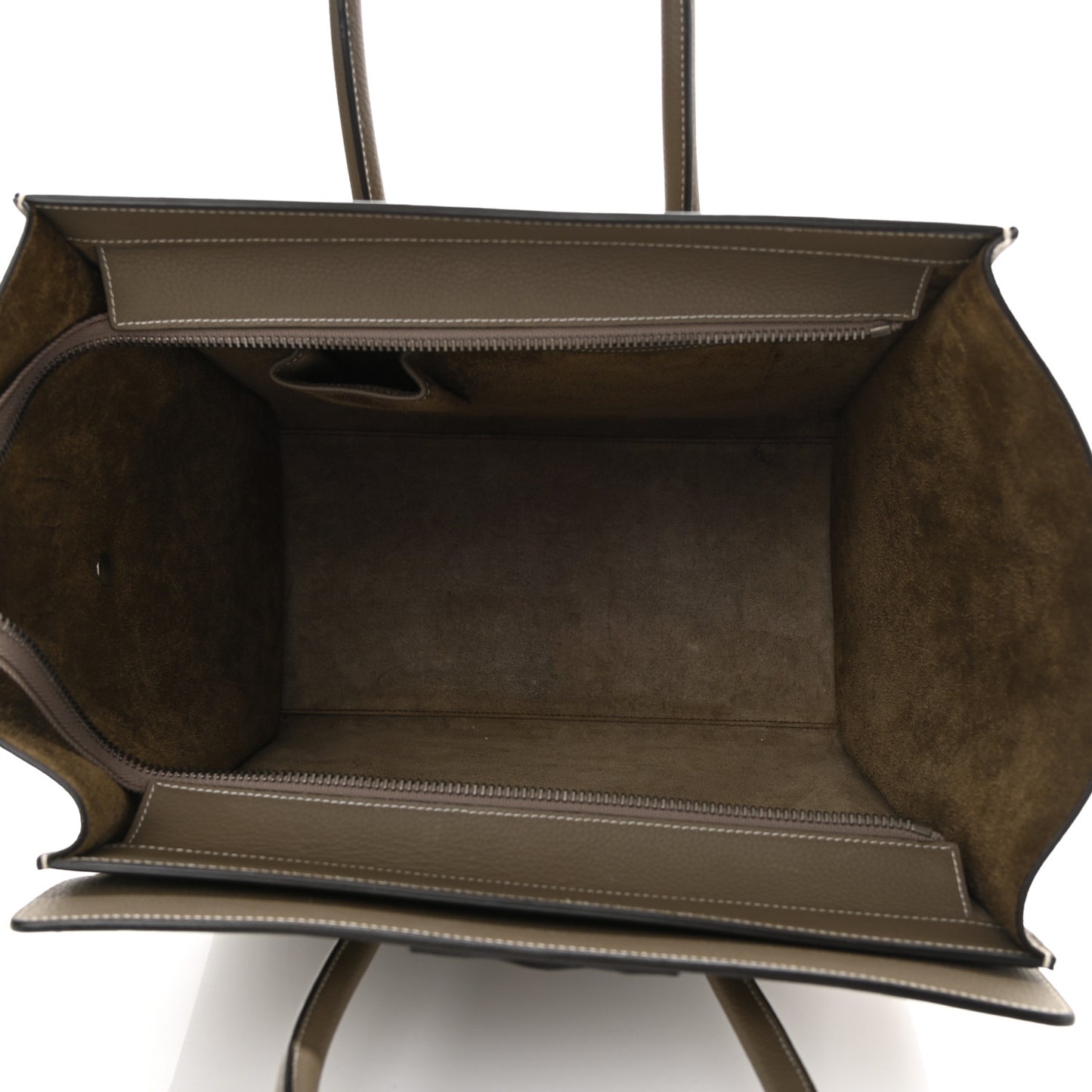 Drummed Calfskin Mini Luggage Souris