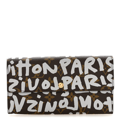 Louis Vuitton Monogram Graffiti Porte-Monnaie Wallet Silver 1 of 8