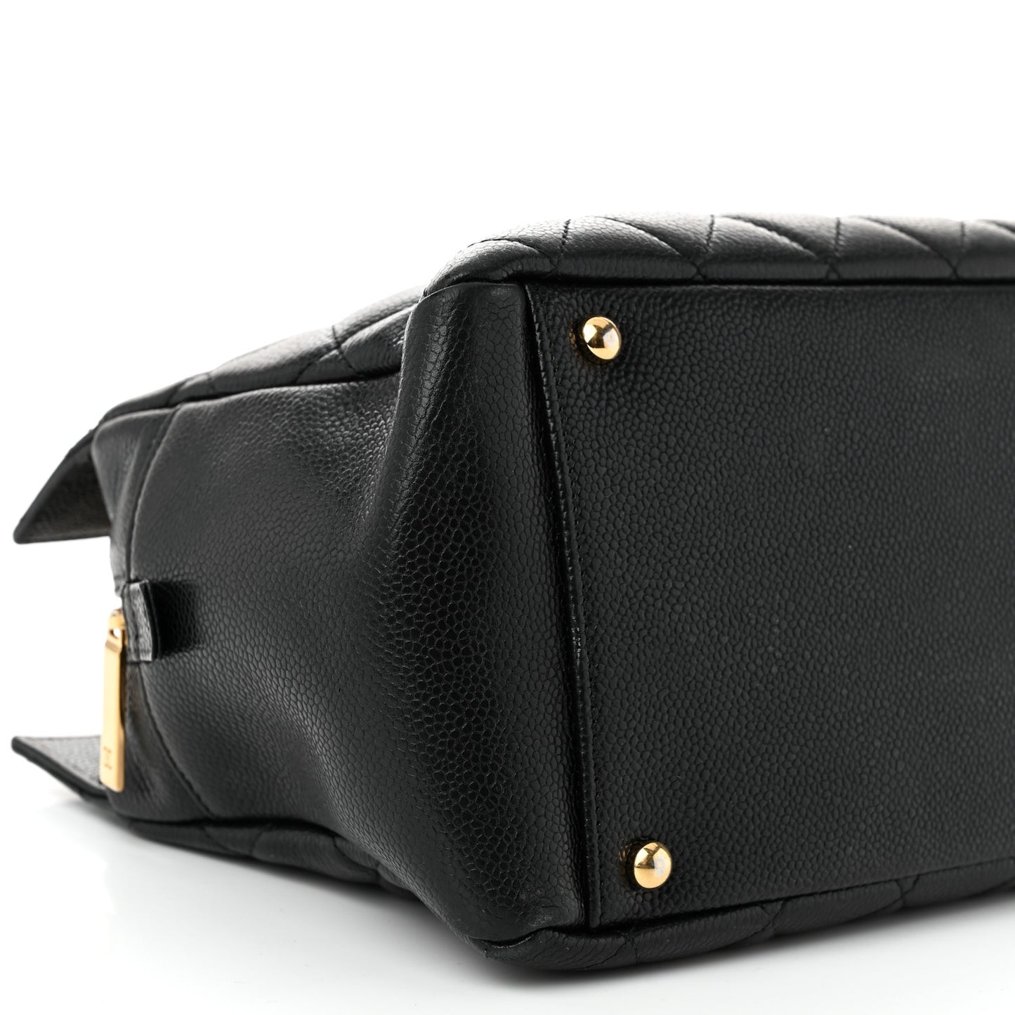 Caviar Quilted Petit Timeless Tote PTT Black