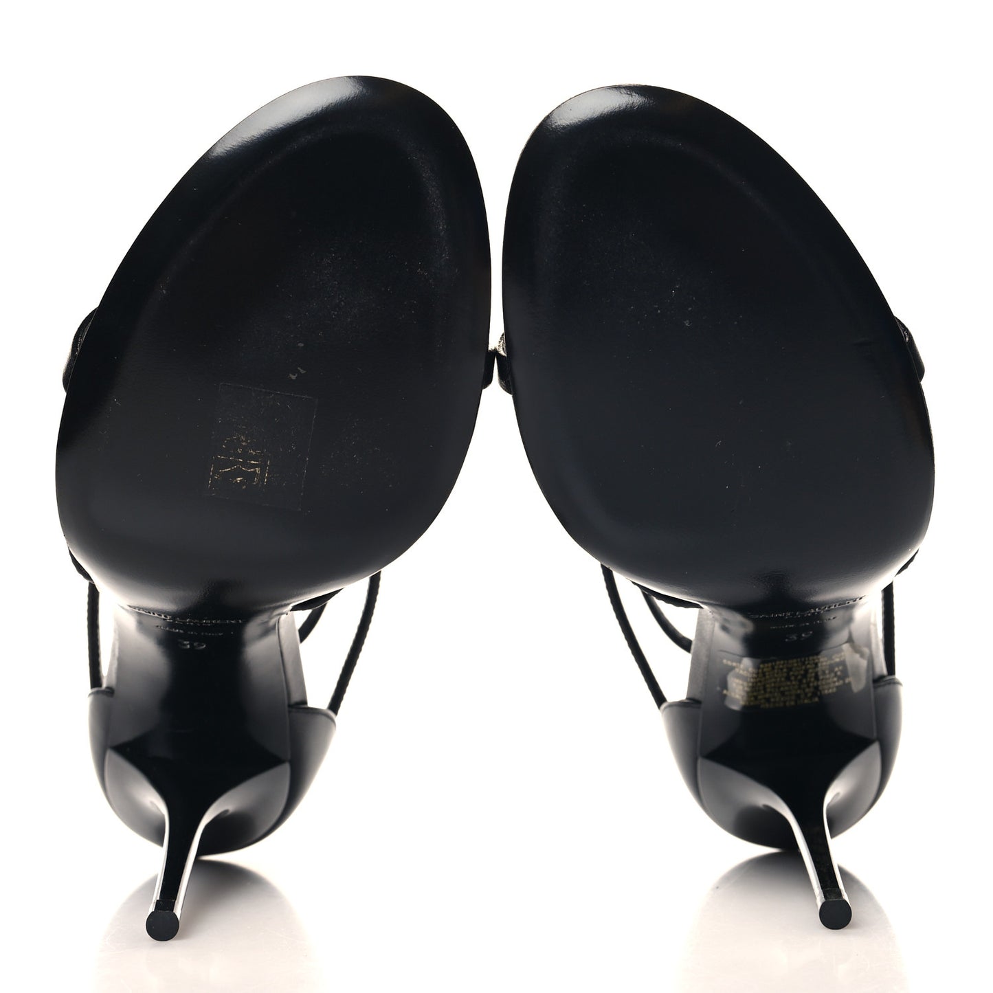 Calfskin Cassandra 100 Sandals 39 Black