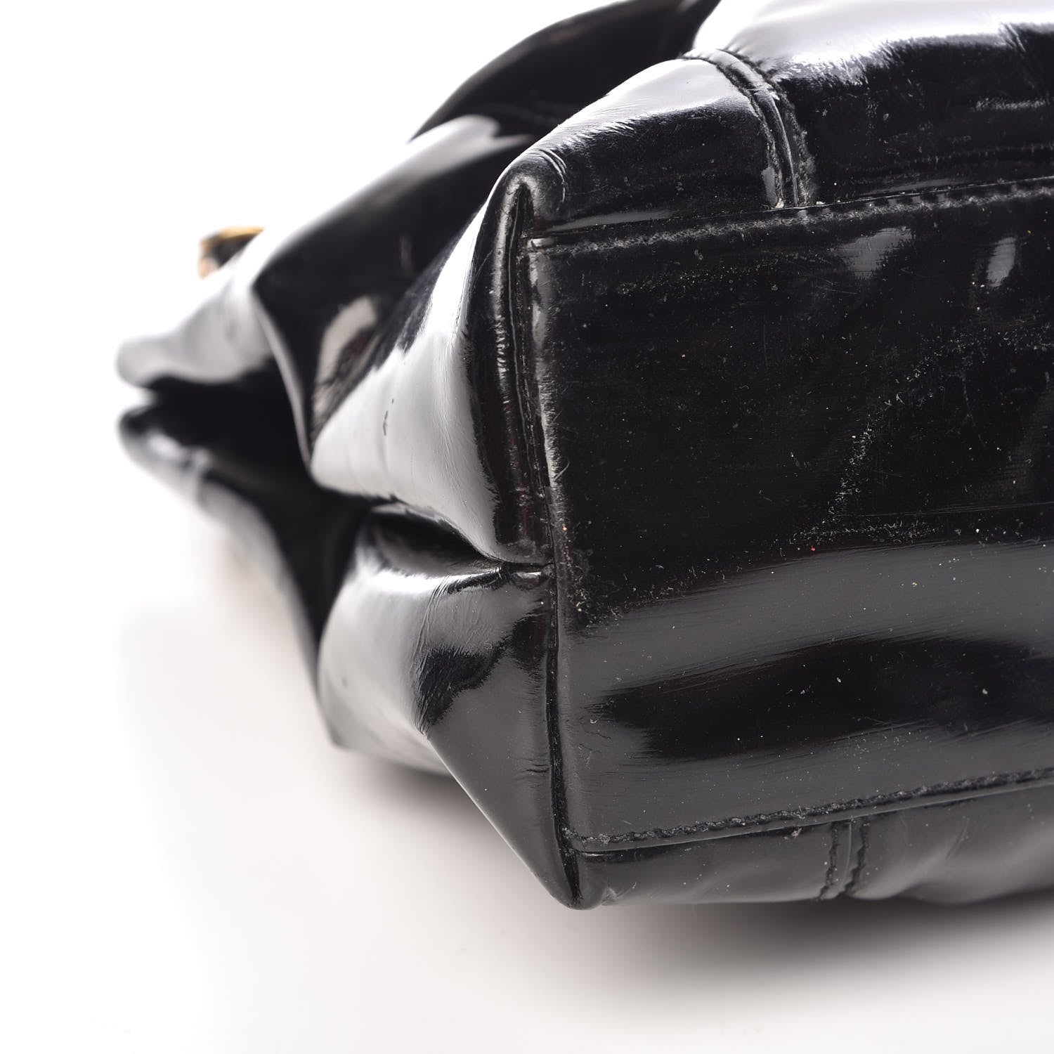 Chanel Patent Flap Shoulder Bag Black 19 of 21