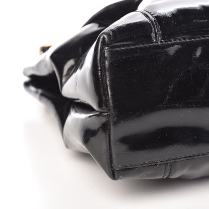 Chanel Patent Flap Shoulder Bag Black 19 of 21