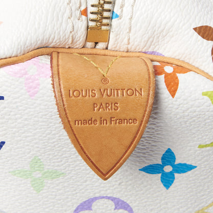 Louis Vuitton Monogram Multicolor Speedy 30 White 8 of 9