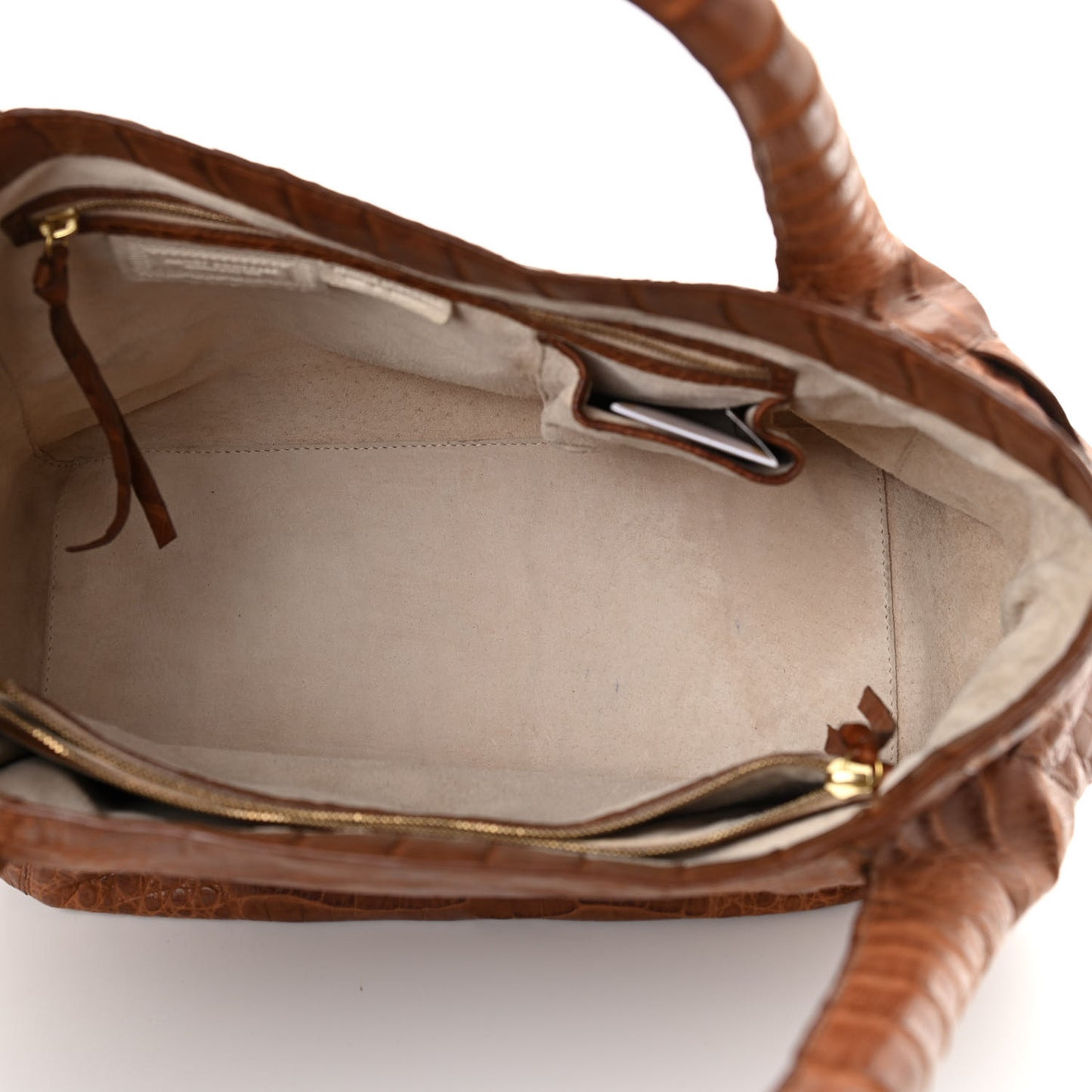 Crocodile Tote Brown