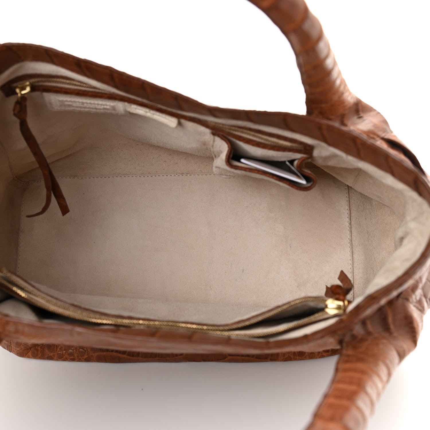 Nancy Gonzalez Crocodile Tote Brown 5 of 9