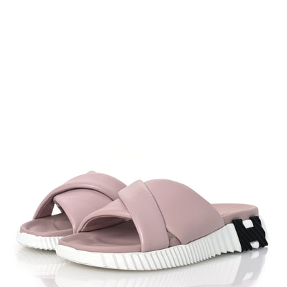 Hermes Nappa Womens Infra Sandals 37 Rose Porcelaine 4 of 11