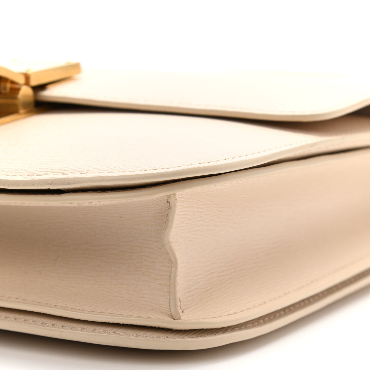 Liege Calfskin Medium Classic Box Flap Bag Powder