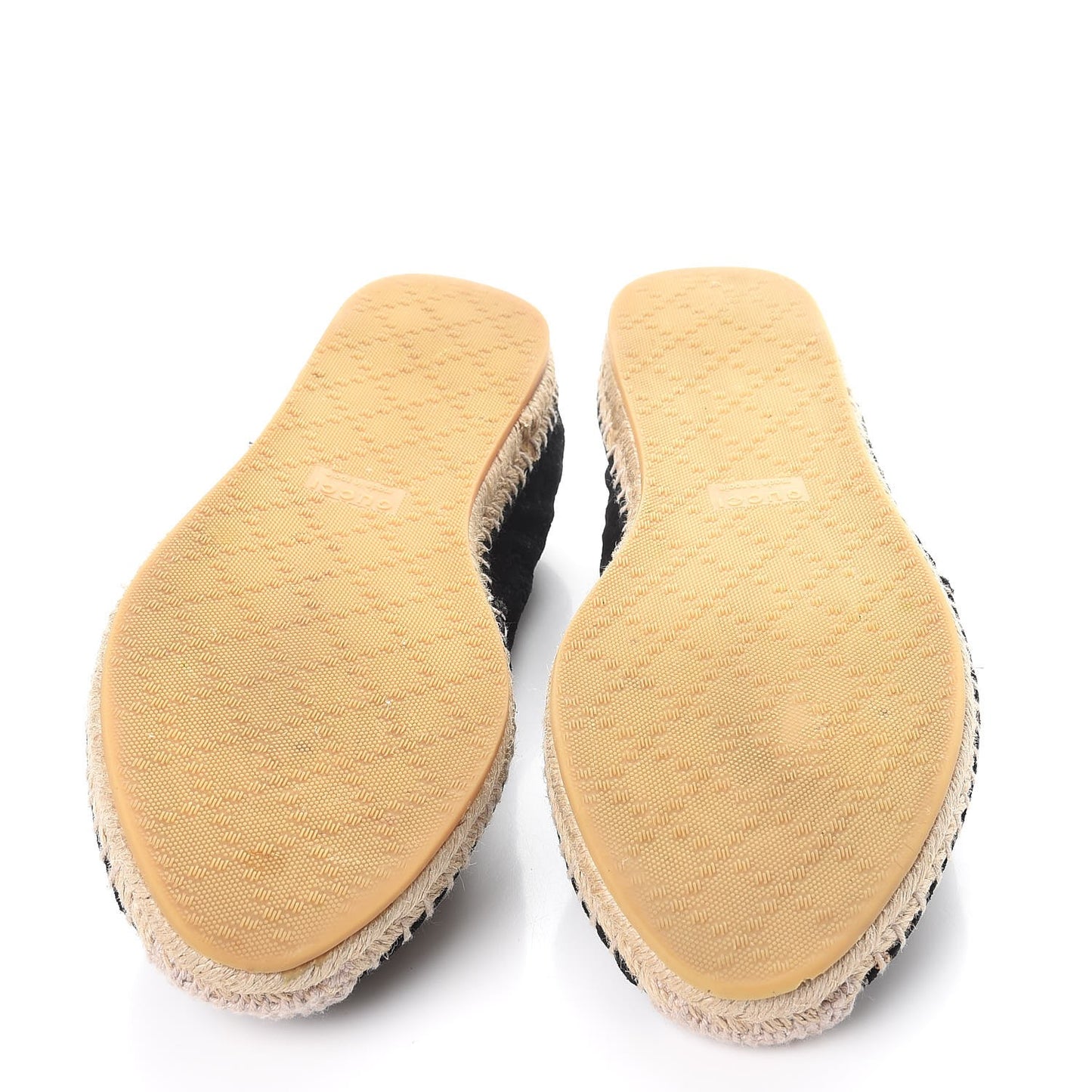 Suede Microguccissima Espadrilles 36 Black