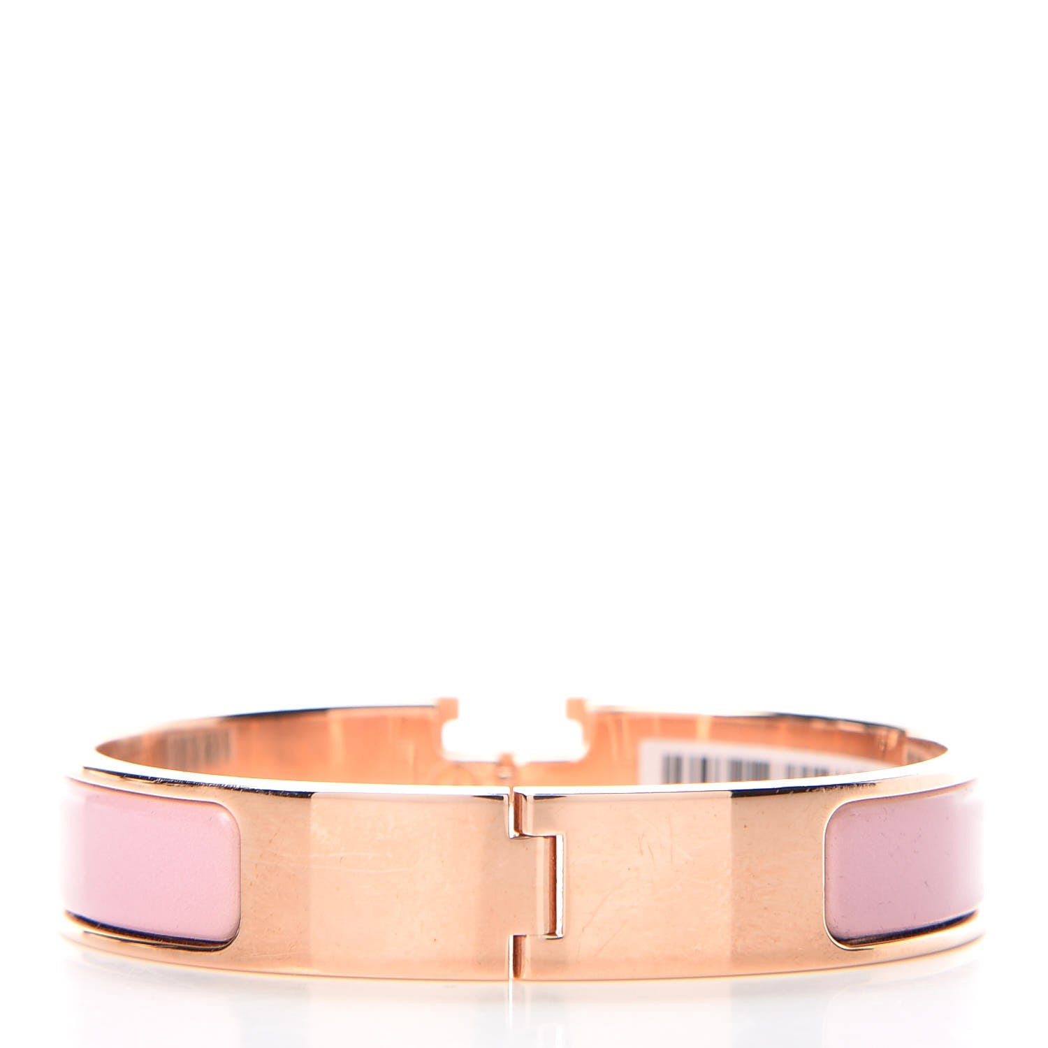 Hermes Enamel Narrow Clic Clac H Bracelet PM Rose Nacarat 3 of 4