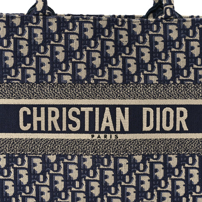 Christian Dior Oblique Medium Book Tote Blue Multicolor 8 of 12