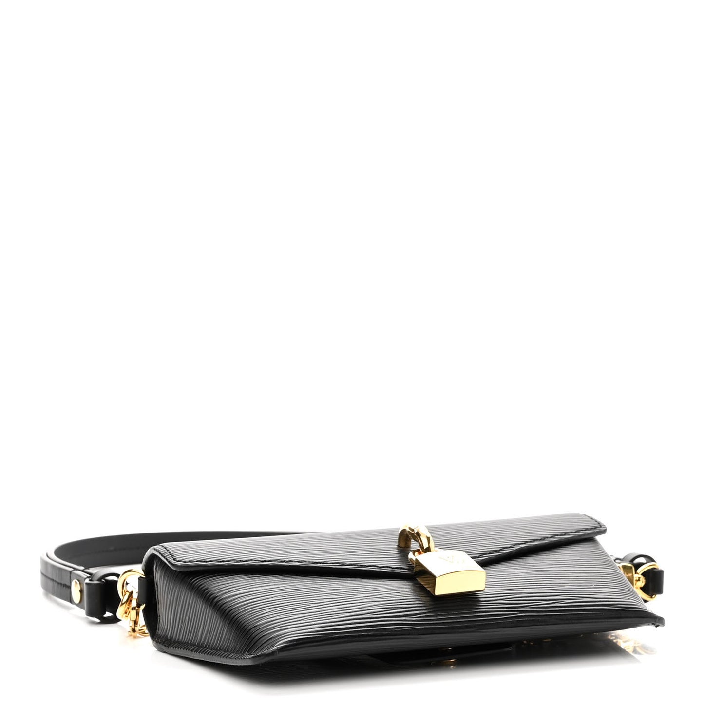 Epi Padlock On Strap Black
