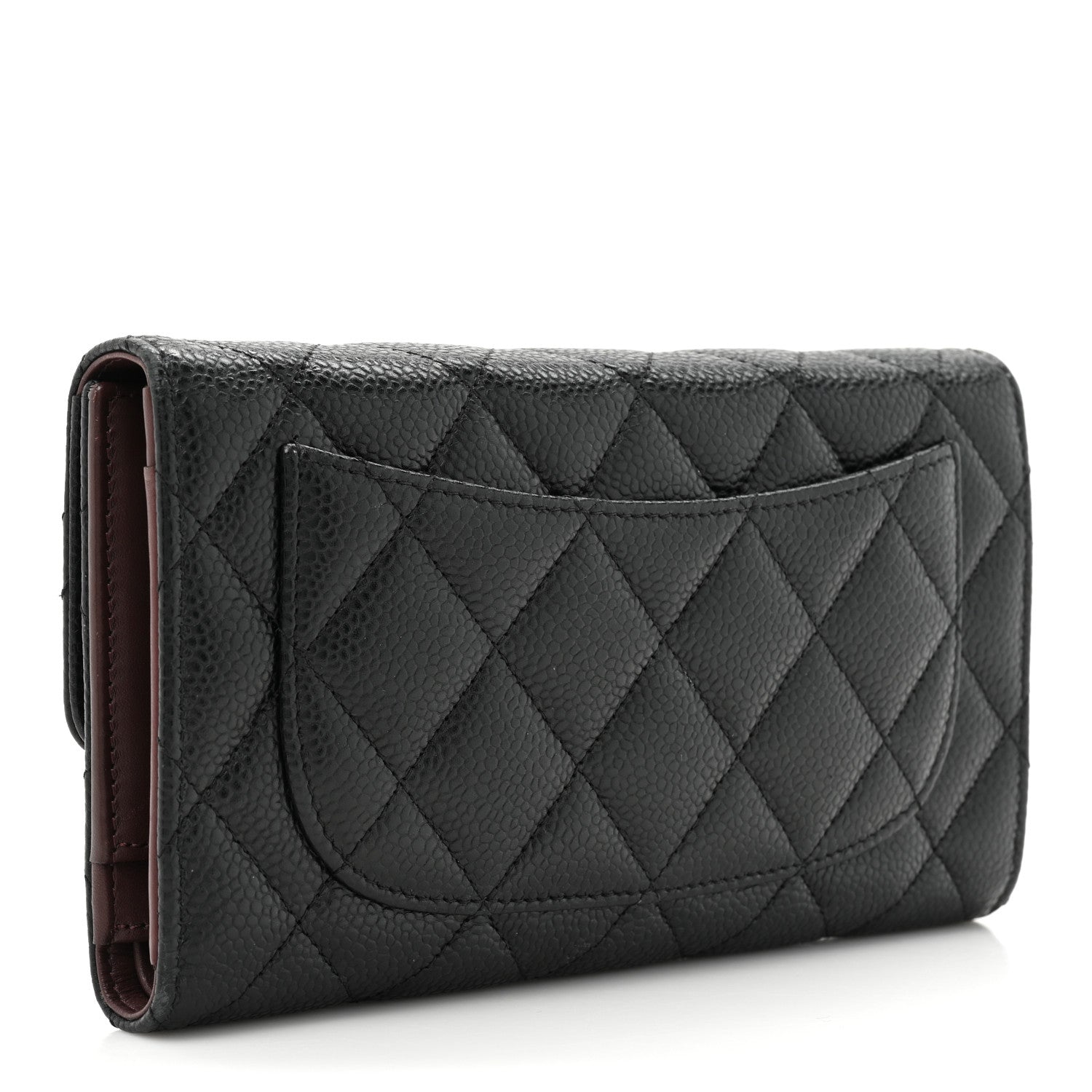 Chanel Caviar Quilted Large Flap Wallet Black 3 of 17