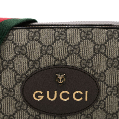 Gucci GG Supreme Monogram Web Neo Vintage Shoulder Bag Beige New Acero Crop 8 of 10