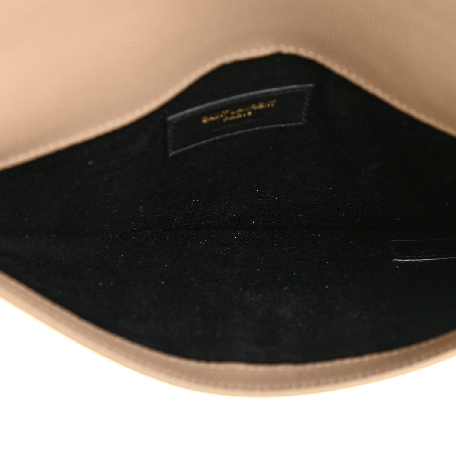 Saint Laurent Grain De Poudre Uptown Pouch Dark Beige 5 of 10
