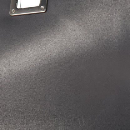Christian Dior Metallic Patent Micro-Cannage Medium Diorama Flap Bag Graphite 10 of 14